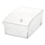 REAL SIMPLE Short Clear Storage Container with Wheels