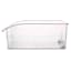 REAL SIMPLE Short Clear Storage Container with Wheels