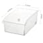 REAL SIMPLE Short Clear Storage Container with Wheels