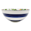 Blue Striped Pad Printed Dinner Bowl, 7.5"