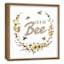 Glass Framed Let It Bee Print Wall Art, 19"