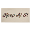 SCADpro Keep At It Canvas Wall Art, 24x12