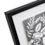 SCADpro Glass Framed Bouquet Print Wall Art, 17x21