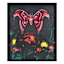 SCADpro Glass Framed Moth Garden Print Wall Decor, 21x25
