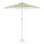 Teal & Lemon Crank & Tilt Round Umbrella, 7.5' & Base 2-Piece Set