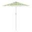 Teal & Lemon Crank & Tilt Round Umbrella, 7.5' & Base 2-Piece Set