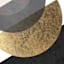 Crosby St. Glass Framed Gold & Black Abstract Wall Art, 21x25