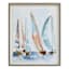 Honeybloom Glass Framed Sailboats Print Wall Art, 24x30