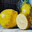 Providence Framed Lemon Canvas Wall Art, 32x24