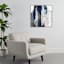 Glass Framed Abstract Print Wall Art, 31"
