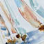 Honeybloom Glass Framed Sailboats Print Wall Art, 24x30