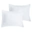 Providence 3-Piece White Cotton Velvet Duvet Set, King