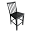 Azalea Wooden Counter Stool, Black