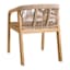 Haven Blonde Acacia Wood Dining Table & Chair 5-Piece Set