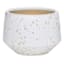 Indoor White Lava Reactive Ceramic Planter, Medium