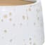 Indoor White Lava Reactive Ceramic Planter, Medium