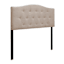 Honeybloom Kane Beige Tufted Queen Headboard