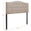 Honeybloom Kane Beige Tufted Queen Headboard