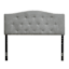 Honeybloom Kane Grey Tufted Headboard, Queen