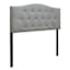 Honeybloom Kane Grey Tufted Headboard, Queen