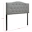 Honeybloom Kane Grey Tufted Headboard, Queen
