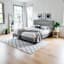 Honeybloom Kane Grey Tufted Headboard, Queen