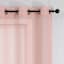 2-Pack Blush Textured Sheer Grommet Curtain Panels, 84"