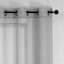 2-Pack White Textured Sheer Grommet Curtain Panels, 84"