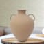 Orange Decorative Antique Vase, 15.5"