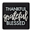 Grateful Blessed Block Art, 8x8