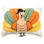 Homespun Harvest Embroidered & Beaded Turkey Throw Pillow, 14x20