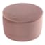 Swivel Chair with Storage Ottoman, Pink