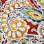 Paisley Chili Outdoor Wicker Seat Cushion