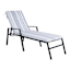 Calisto Pinstripe Outdoor Chaise Lounge Cushion