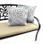 Castille Multicolor Mandala Square Oversized Outdoor Throw Pillow, 20"