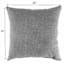 Providence Black Awning Striped Oversized Square Outdoor Throw Pillow, 20"