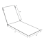 Calista Teal Outdoor Chaise Lounge Cushion