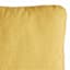 Butter Yellow Canvas Outdoor Corded Back Cushion