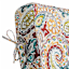 2-Piece Paisley Chili Outdoor Deep Seat Cushion