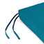 Turquoise Canvas Outdoor Square Seat Cushion