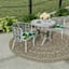 Seneca Navy Blue Outdoor Square Seat Cushion