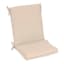 Natural Canvas Outdoor Hinged Cushion