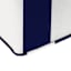 Navy Awning Striped Outdoor Pouf, 20"