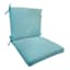 Canal Blue Canvas Outdoor Hinged Cushion