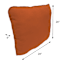 Terracotta Canvas Outdoor Corded Back Cushion