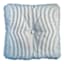 Navy Blue Ticking Striped Premium Outdoor Tufted Back Cushion