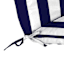 Providence Navy Blue Awning Stripe Outdoor Chaise Lounge Cushion