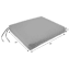 Black Awning Stripe Outdoor Square Seat Cushion