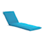 Turquoise Canvas Outdoor Chaise Lounge Cushion