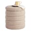 Crosby St. Pax Boucle Round Storage Ottoman, Taupe